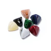 Acrylic Jewelry Beads, Triangle, injection moulding, DIY 13mm, Approx 