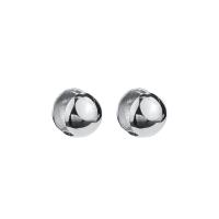 Männer Sterling Silber Hoop Ohrringe, 925er Sterling Silber, plattiert, Modeschmuck & für Frau, keine, 11.5mm, verkauft von PC