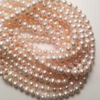 Round Cultured Freshwater Pearl Beads, DIY, 7-8mm Approx 14.96 Inch 