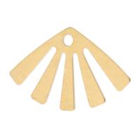 Hollow Brass Pendants, Fan, plated, Unisex Approx 1mm, Approx 