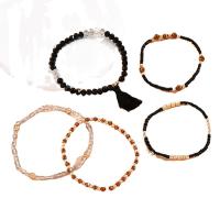 Seedbead Bracelet Set, handmade, 5 pieces & fashion jewelry & multilayer & Unisex, 6cmu30016.5cmu30016cmu30015.5cmu30015.5cm 
