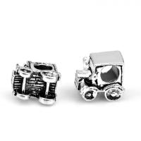 Zinc Alloy European Beads, Car, silver color plated, DIY Approx 