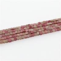 Rhodonite Beads, Rhodochrosite, Square, polished, DIY, reddish-brown Approx 15.35 Inch, Approx 