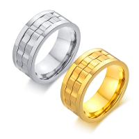 Titanium Steel Finger Ring, Vacuum Ion Plating, fashion jewelry & for man 9mm 