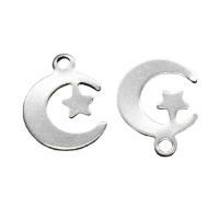 Stainless Steel Pendants, 304 Stainless Steel, Moon and Star, polished & Unisex Approx 
