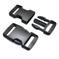Kunststoff Tasche Verriegelung Schnalle, DIY, schwarz, 55x33x9.8mm, verkauft von PC