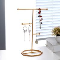 Multi Purpose Jewelry Display, Iron, gold color plated, durable golden   