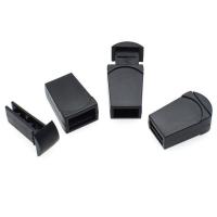 Kunststoff Tasche Verriegelung Schnalle, DIY, schwarz, 19.5x12.5mm, verkauft von PC