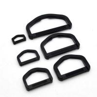 Kunststoff Tasche D -Ring Verschluss, Buchstabe D, DIY & verschiedene Größen vorhanden, schwarz, verkauft von PC