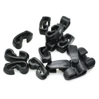 Kunststoff Beutel -Verschluss-Haken Buckle, DIY, schwarz, 20.5x8.1x8.3mm, verkauft von PC