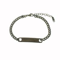 Stainless Steel Charm Bracelet, 304 Stainless Steel, with 5cm extender chain, Vacuum Plating, Unisex Approx 15 cm 