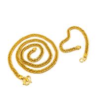 Brass Chain Necklace, bracelet & necklace, gold color plated, fashion jewelry golden, 6mm 