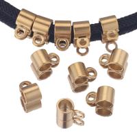 Edelstahl-Kaution-Bead, 304 Edelstahl, Vakuum-Ionen-Beschichtung, DIY, keine, 9x5mm, Bohrung:ca. 4mm, 20PCs/Tasche, verkauft von Tasche