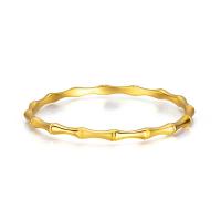 Brass Bangle, Bamboo, gold color plated, fashion jewelry & for woman, golden, 4.5mm 