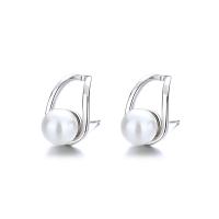 South Sea Shell Stud Earrings, Brass, with Shell Pearl, plated, fashion jewelry & for woman 