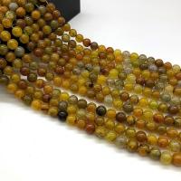 Natural Dragon Veins Agate Beads, Round, polished, DIY 