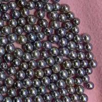 Natural Akoya Cultured Pearl Beads, Akoya Cultured Pearls, Round, DIY, grey, 4-5mm 