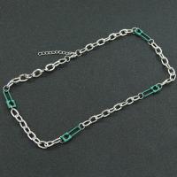Fashion Iron Necklace, with 1.97inch extender chain, fashion jewelry & for woman, original color Approx 20.87 Inch 