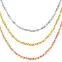 Ожерелье из стерлингового серебра Таиланд, Другое покрытие, различной длины для выбора, Много цветов для выбора, продается PC