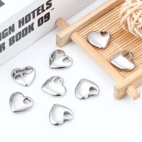 Stainless Steel Pendants, 304 Stainless Steel, Heart, Fine Polishing & DIY, original color 