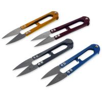 Scissors, Manganese Steel, with Iron, random style, mixed colors 
