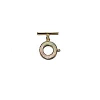 Brass Toggle Clasp, 18K gold plated, DIY 
