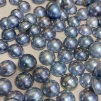 Natural Akoya Cultured Pearl Beads, Mabe Pearl, Dome, DIY & no hole, blue, 15mm 
