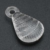 Pendentifs acryliques en translucides, Acrylique, coquille, DIY, transparent Environ 3mm, Vendu par sac