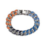 Bracelet d'émail en alliage de zinc, bijoux de mode & pour homme Environ 7.48 pouce, Vendu par PC