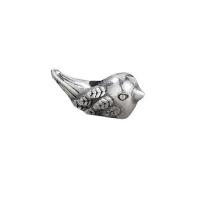Thailand Sterling Silver Spacer Bead, Bird, Antique finish, DIY, silver color Approx 2mm 