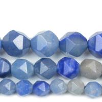 Blauer Aventurin , poliert, DIY & verschiedene Größen vorhanden & facettierte, blau, verkauft von Strang