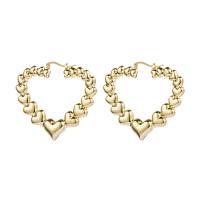 Zinc Alloy Leverback Earring, Heart, fashion jewelry & for woman 