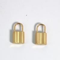 Stainless Steel Pendants, 304 Stainless Steel, Lock, polished, DIY, golden 