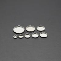 Stainless Steel Pendant Setting, 304 Stainless Steel, electrolyzation, polished & DIY original color 