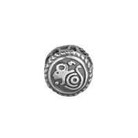 Thailand Sterling Silver Spacer Bead, Round, Antique finish silver color Approx 3mm 
