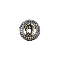 Thailand Sterling Silver Spacer Bead, with Brass, Round, Antique finish silver color Approx 3mm 