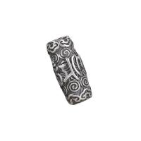 Thailand Sterling Silver Spacer Bead, Column, Antique finish, DIY silver color 