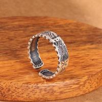 Кольцо стерлингового серебра из Таиланда, Таиланд, полированный, Регулируемый & Мужская, серебряный продается PC