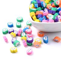 Polymer Clay Jewelry Beads, Cloud & DIY, mixed colors, 10mm 