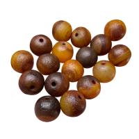 Natural Yellow Agate Beads, Round, DIY 