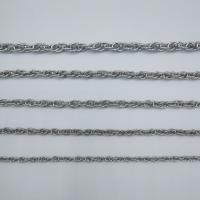 Stainless Steel Oval Chain, 304 Stainless Steel Chain, electrolyzation original color 