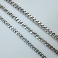 Stainless Steel Curb Chain, 304 Stainless Steel Chain, electrolyzation original color 
