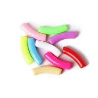 Solide Acryl Perlen, DIY, farbenfroh, 32x8mm, Bohrung:ca. 2mm, 20PCs/Tasche, verkauft von Tasche