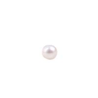 Round Cultured Freshwater Pearl Beads, polished, DIY white 