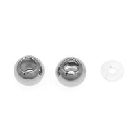 Edelstahl Crimp Perlen, 304 Edelstahl, DIY & verschiedene Größen vorhanden, originale Farbe, 50PCs/Tasche, verkauft von Tasche
