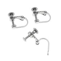 Stainless Steel Clip On Earring Finding, 316L Stainless Steel, DIY & machine polishing, original color 