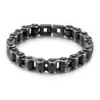 Titane bracelet en acier et bracelet, Acier titane, poli, normes différentes pour le choix & pour homme, couleur originale, Vendu par PC