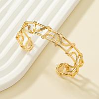 Zinc Alloy Cuff Bangle, gold color plated, fashion jewelry & for woman, 13mm, Inner Approx 60mm 