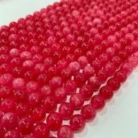 Perles rhodonites, Rhodochrosite, Argentine, Rond, DIY & normes différentes pour le choix, rouge Environ 38 cm, Vendu par brin