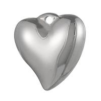 Colgantes del corazón de acero inoxidable, acero inoxidable 304, Chapado galvánico, unisexo, más colores para la opción, 16mm, Vendido por UD